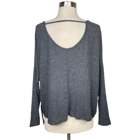 Stitch Fix l Copper Key Charcoal Scoop Neck Soft Brushed Knit Top, Small - Picture 8 of 8